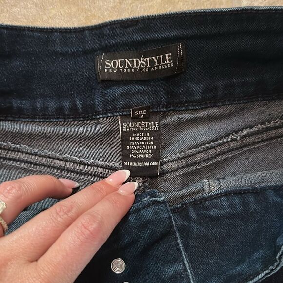 Sound Style Stylish Dark Denim Jeans - Picture 5 of 8